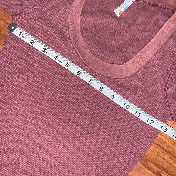 Free People Waffle Knit Long Sleeve Top with Cuff Detail - Picture 6 of 8